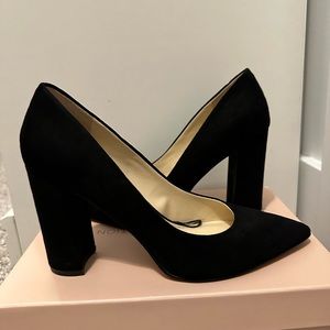 Nine West Black Suede Heels - Size 7